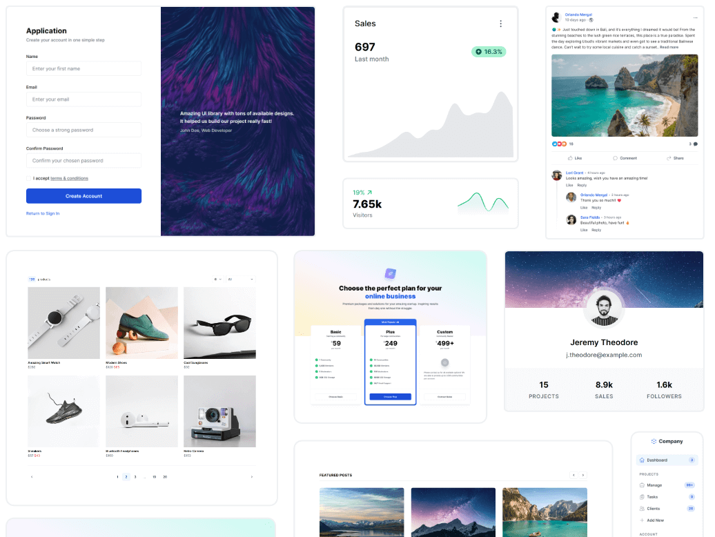 Tailwind CSS Components, Templates and Tools - Tailkit
