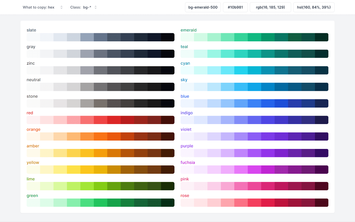 Preview Helper Tool - Colors
