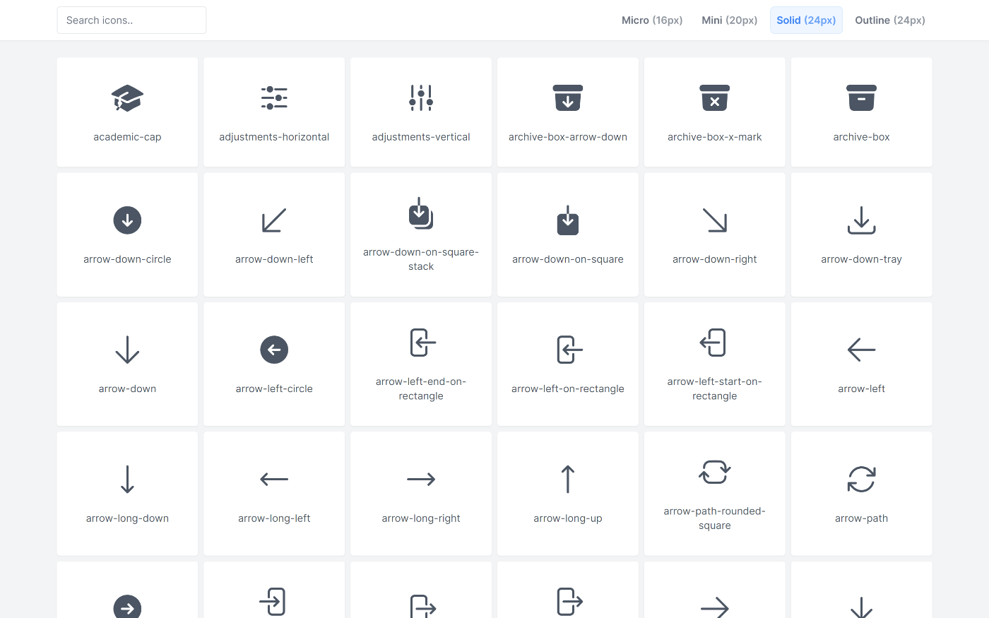 Preview Helper Tool - SVG Icons