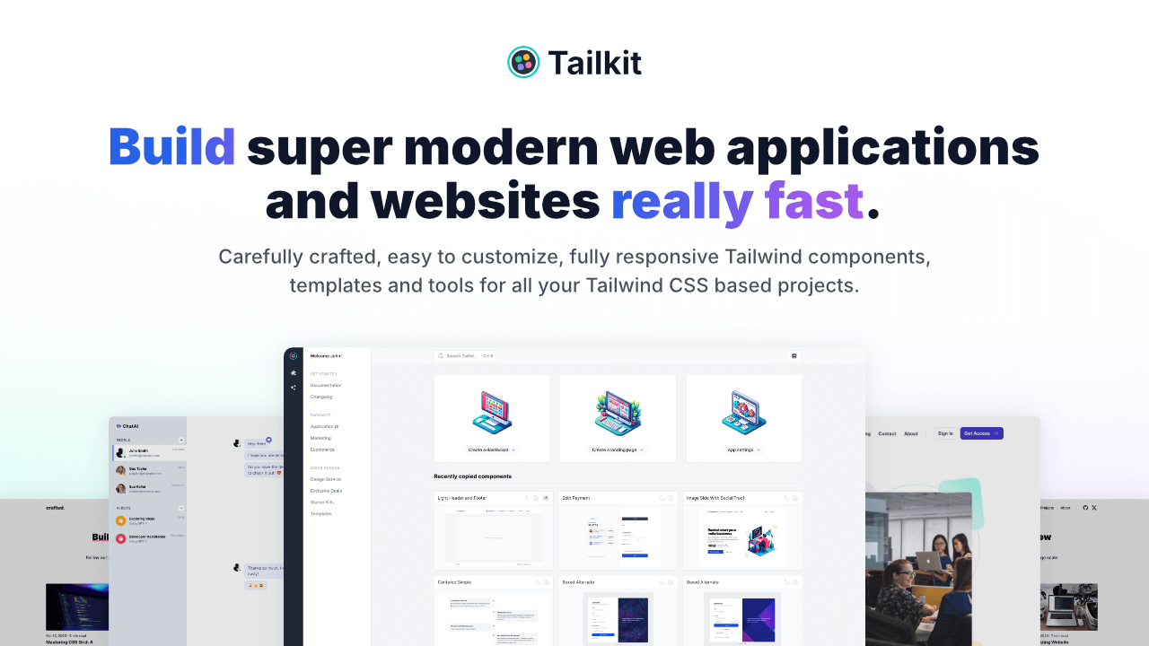 Tailwind CSS Components, Templates and Tools - Tailkit