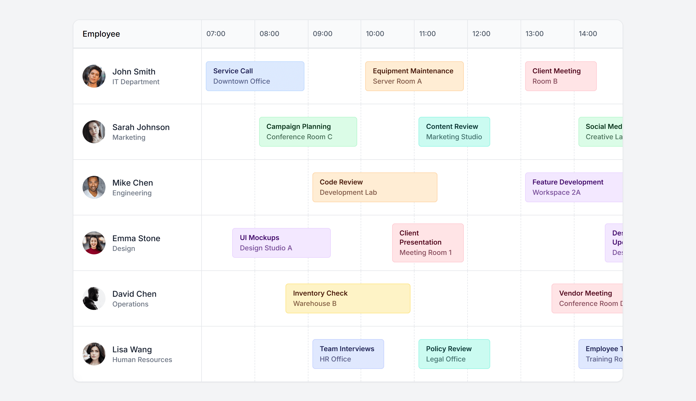 Screenshot preview of Gantt Chart Contextual