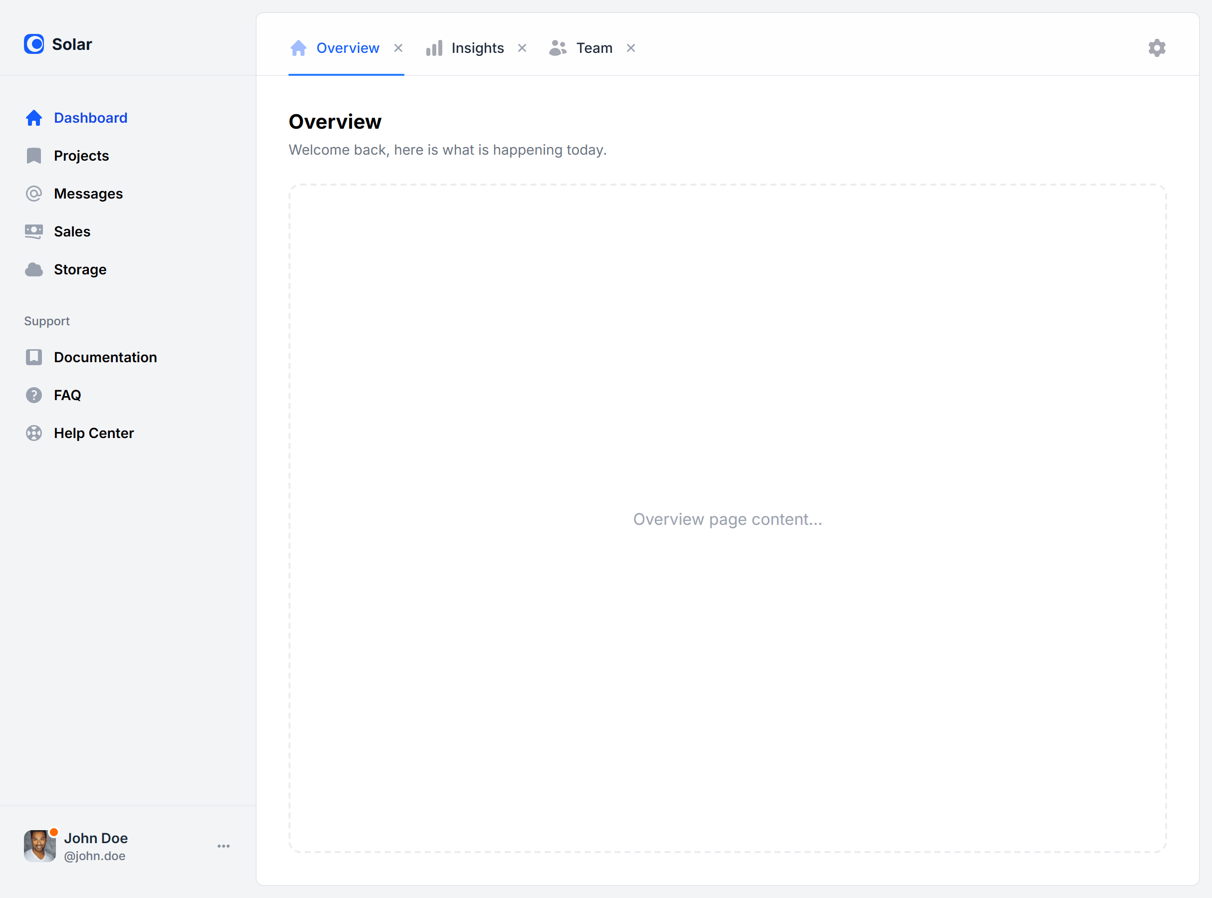 Screenshot preview of With Tabs